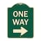 Signmission One Way Right Arrow Heavy-Gauge Aluminum Architectural Sign, 24" x 18", G-1824-23521 A-DES-G-1824-23521 - alternate 1